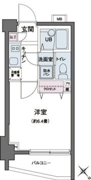 エコロジー都立大学レジデンスの間取り画像