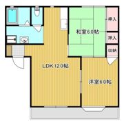 村北グリーンハイツB棟の間取り画像