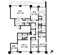 パークシティ本牧A棟の間取り画像