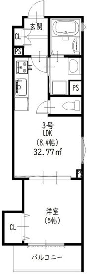 クリエオーレ牧野本町の間取り画像