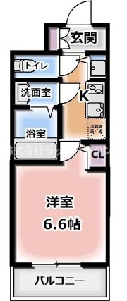 プレサンス天神橋スカイルの間取り画像