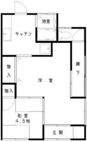 鈴木貸家の間取り画像