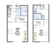 レオパレス本牧満坂の間取り画像