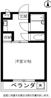 松屋コーポの間取り画像