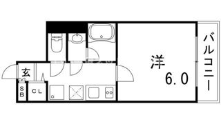 クオーレ三宮弐番館の間取り画像
