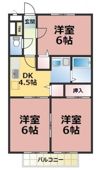 フローラふじみ野Aの間取り画像