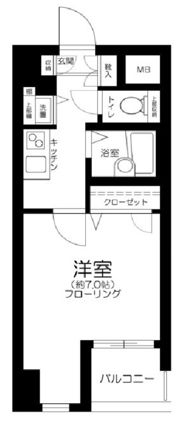 エスコート神田岩本町の間取り画像