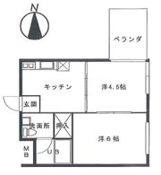 ハイツウエストンの間取り画像