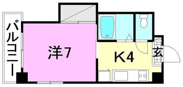 ミラハイツ枝松の間取り画像