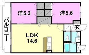 ジュネス北久米の間取り画像