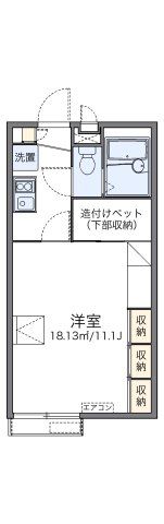 レオパレスイーストライト白井の間取り画像