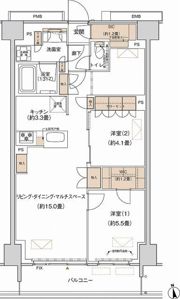 プライムネクサス大森北の間取り画像