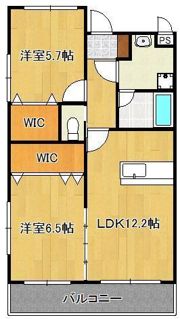 医生ヶ丘ヴァレンシア A棟の間取り画像