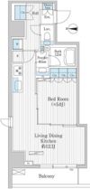 グレイスリヴィエール東京八丁堀の間取り画像