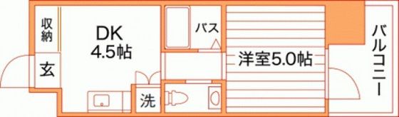 Grand E'terna岡山Ⅲの間取り画像