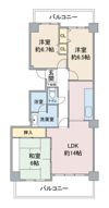 ウェルフォート幸川の間取り画像