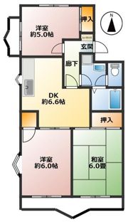 グランドゥール中浦和の間取り画像
