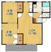 ハイツ四季の里 B棟の間取り画像