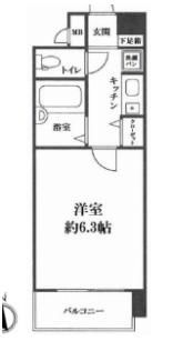エスティライフ梅田新道の間取り画像