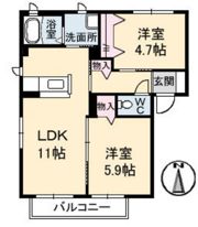 ルピナス Aの間取り画像
