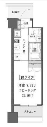 ガーデン蒲田の間取り画像