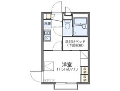 レオパレスレガシィ和田の間取り画像