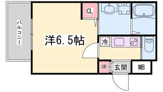 ワコーレヴィータ神戸中山手の間取り画像