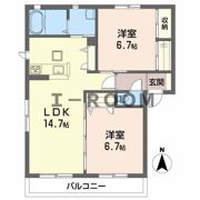 ハーミテージ B棟の間取り画像