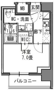 S-RESIDENCE新御徒町Eastの間取り画像