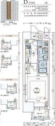 エステムコート名古屋今池アーバンゲートの間取り画像