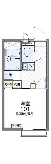 レオパレスT KブランドールⅡの間取り画像