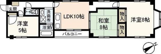 スカイシティ9番館の間取り画像