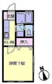 朝奈美ハイツの間取り画像