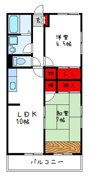 ペアハイツの間取り画像