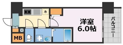 エスリード ザ・グレア大阪の間取り画像