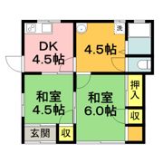 綱分貸家の間取り画像