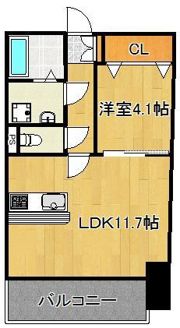 ERIOS COURT 中津口の間取り画像