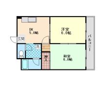 六甲スカイハイツの間取り画像
