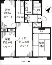 シティハイツ砧の間取り画像