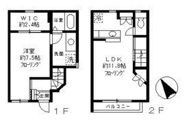 リヴェール武蔵小山の間取り画像