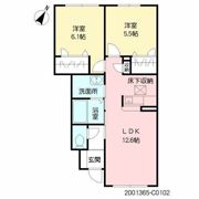 クレストールアベニュー III棟 Cの間取り画像