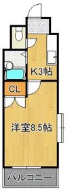 F′s flats古船場の間取り画像
