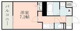 レクシアフラッツ水前寺の間取り画像