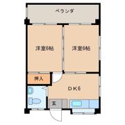 コーポ外間（長田）の間取り画像