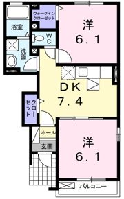 ガルテン・ゼガルⅠの間取り画像