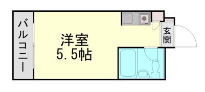 コスモプラザ三宮の間取り画像