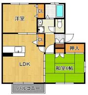 ファンテージ21 A棟(直方市植木)の間取り画像