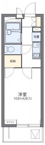 レオパレスフジニューコートの間取り画像