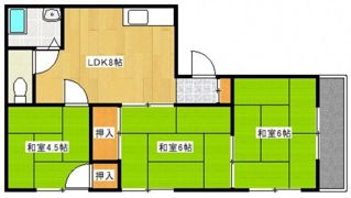 コーポ牛田早稲田の間取り画像