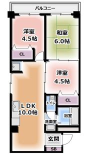 三松マンションの間取り画像